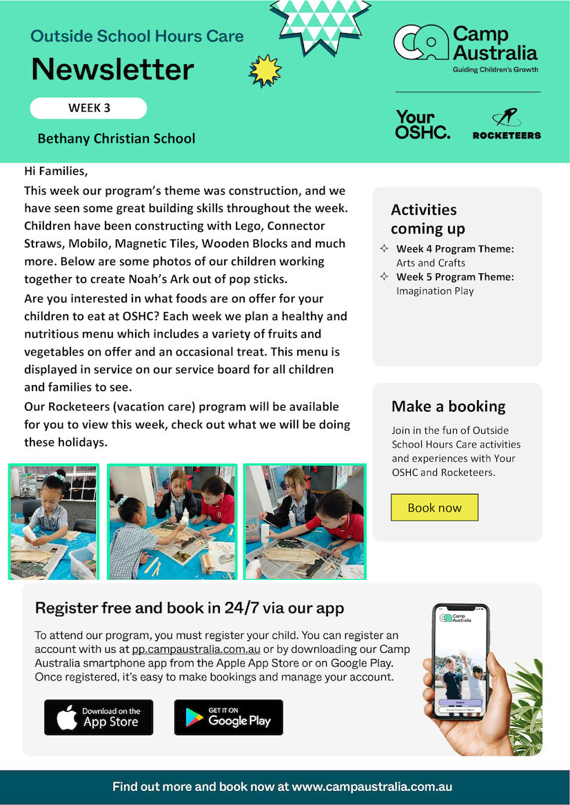 Term 4 2025 - Week 3 Newsletter Camp Australia.pdf