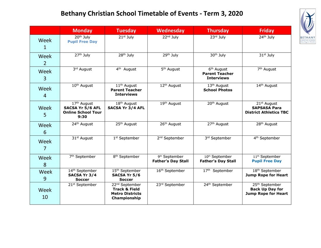 Timetable of Events - Term 3 2020.pdf